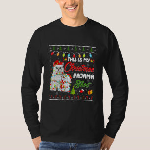 Funny British Longhair This Is My Christmas T-Shirt