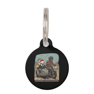 Funny British themed Christmas Pet Tag