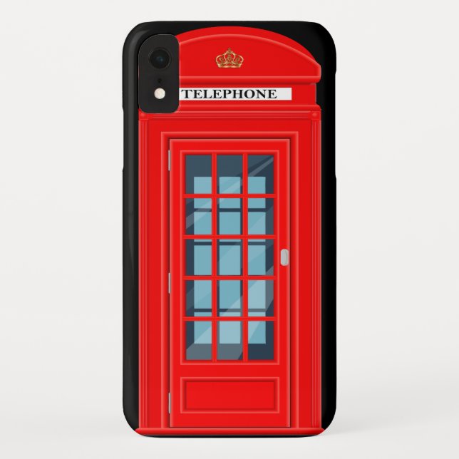 Funny British UK Phone Booth Case-Mate iPhone Case (Back)
