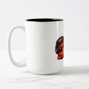 Funny Bro Mode On T-Shirt   Cute Animated Characte Two-Tone Coffee Mug