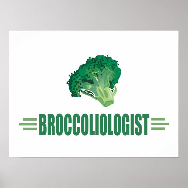 Funny Broccoli Poster (Front)