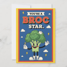 funny broccoli pun You’re a Broc Star food