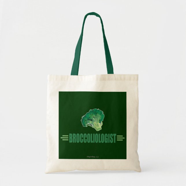 Funny Broccoli Tote Bag (Front)
