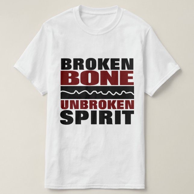 funny broken bones accident T-Shirt (Design Front)