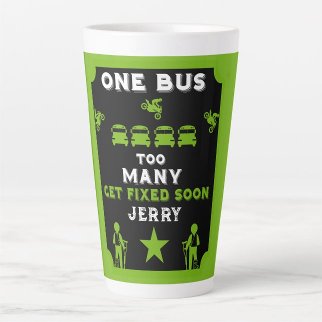 Funny Broken Leg Get Well Latte Mug (Front)