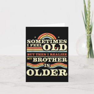 Funny Brother & Sister Sibling Tees & More Card
