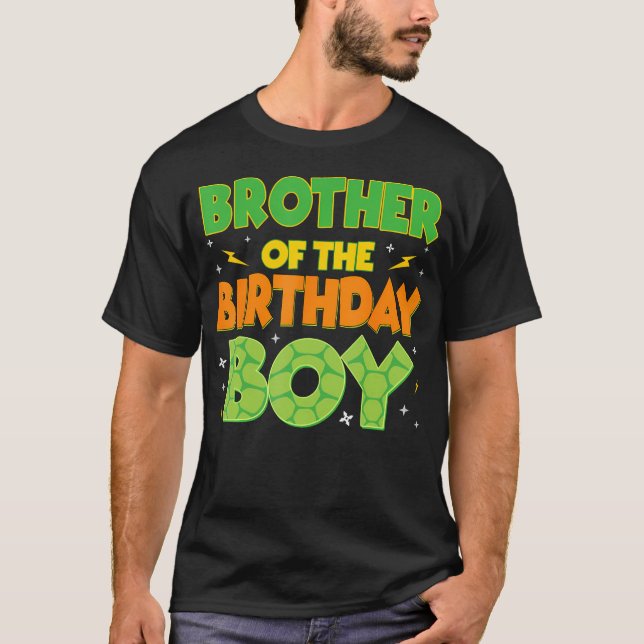 Funny Brother Of The Birthday Boy Cool Birthday Fa T-Shirt (Front)