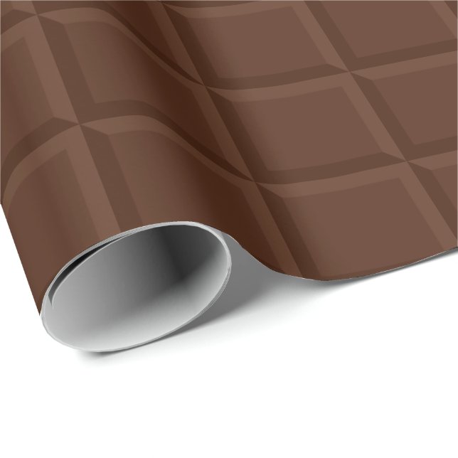 Funny brown chocolate bar texture wrapping paper (Roll Corner)