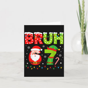 Funny Bruh 67 Six Seven 6 7 Meme Christmas Boys Sa Card