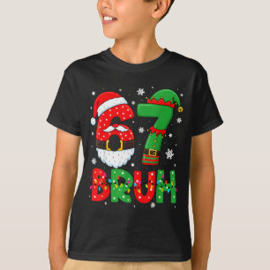 Funny Bruh 67 Six Seven 6 7 Meme Christmas Boys Sa T-Shirt