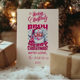 Funny Bruh Merry Christmas Holiday Card