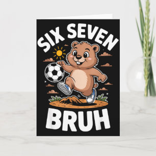 Funny Bruh Soccer Groundhog Day 67 Meme Pajamas Bo Card