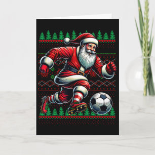 Funny Bruh Soccer Santa 67 Meme Christmas Xmas Paj Card