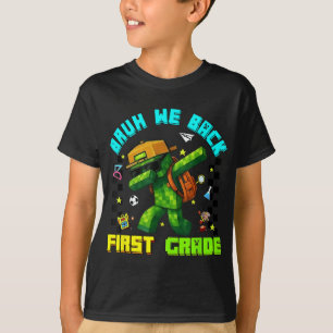 Funny Bruh We Back First Grade Dabbing Gamers Boys T-Shirt