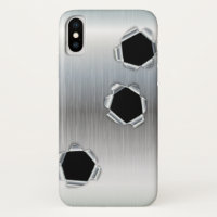 Funny Brushed Metal and Bullet Holes