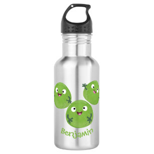 Funny Brussels sprouts vegetables cartoon 532 Ml Water Bottle