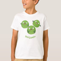 Funny Brussels sprouts vegetables cartoon