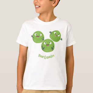 Funny Brussels sprouts vegetables cartoon T-Shirt