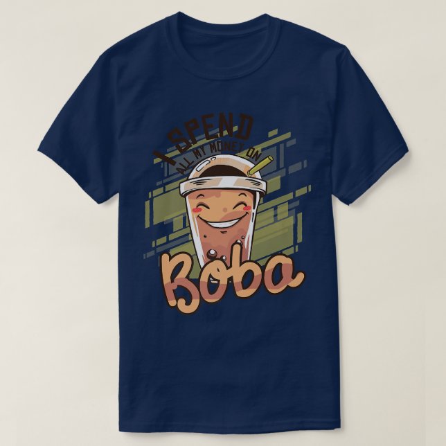 Funny Bubble Tea Boba Tea  932 T-Shirt (Design Front)