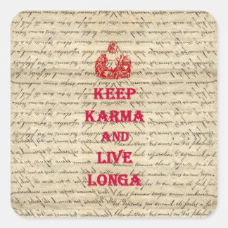 Funny Buddha saying Square Sticker