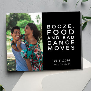 Funny Budget Photo Wedding Save the Date Announcement Postcard