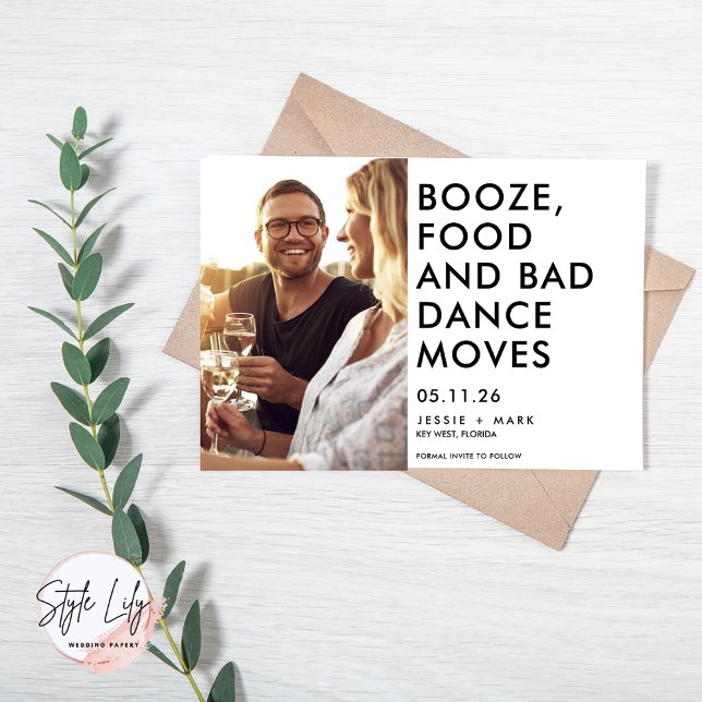 Funny Budget Photo Wedding Save the Date Announcement Postcard (Creator Uploaded)