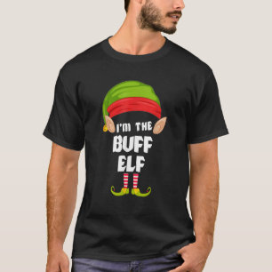 Funny Buff Elf Matching Family Group PJ Christmas T-Shirt