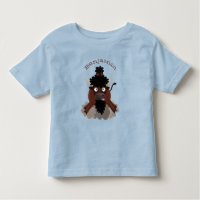 Funny buffalo bison cartoon illustration