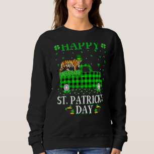 Funny Buffalo Plaid Green Truck Bengal Tiger St Pa Sweatshirt