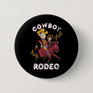 Funny Bull Riding Animal Rodeo Gift Line Dance Kid 6 Cm Round Badge