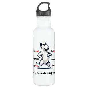 Funny Bull Terrier Dog 710 Ml Water Bottle