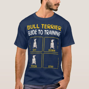 Funny Bull Terrier Guide To Training Dog Trainer T-Shirt