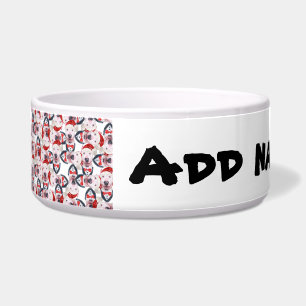 Funny Bull Terrier Name Christmas Pattern