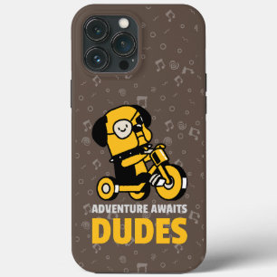 FUNNY BULLDOG ADVENTURE AWAITS DUDES iPhone 13 PRO MAX CASE