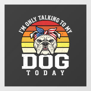 Funny Bulldog Dog Lover Retro Quote
