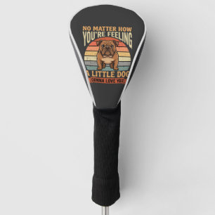 Funny Bulldog Love Quote Retro Dog Golf Head Cover