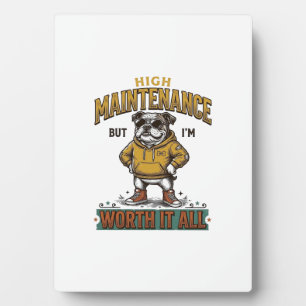 Funny Bulldog Quote Vintage Engraving T-Shirt Desi Plaque