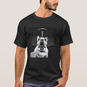 Funny Bulldog Selfie Alien UFO Silly Dog Lover Gra T-Shirt