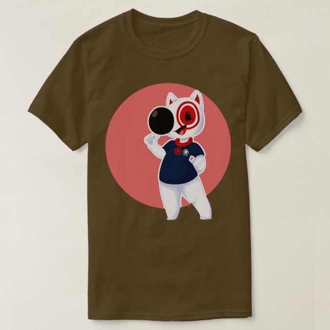 Funny Bullseye Dog Team Member TShirt 9 (Design Front)