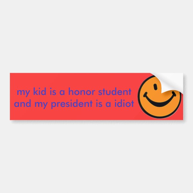 funny bumper sticker (Front)
