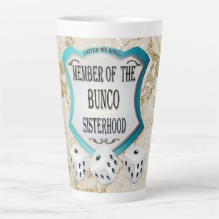 Funny Bunco Player Friend Latte Mug