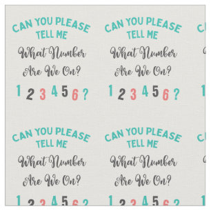 Funny Bunco Player Novelty Pattern Pink,Grey,Blue Fabric