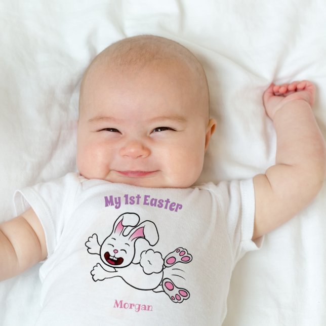 Funny Bunny 1st Easter Baby Bodysuit (Creator Uploaded)
