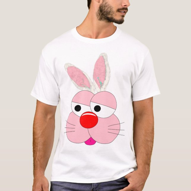 Funny Bunny Cartoon - I'm the Easter Bunny. Fun T-Shirt (Front)