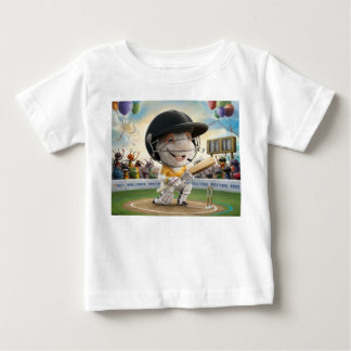Funny bunny Cricket Batsmen  Baby T-Shirt
