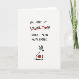 Funny Bunny Easter Card