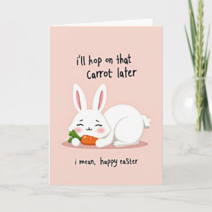 Funny Bunny Easter Day Card