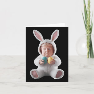 Funny Bunny Easter Trump Meme Happy Easter Day  Card