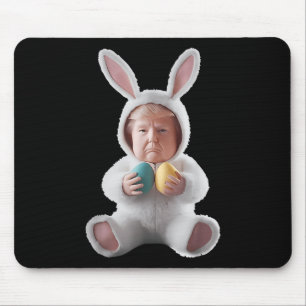 Funny Bunny Easter Trump Meme Happy Easter Day  Mouse Pad