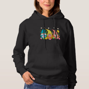 Funny Bunny Gnomes Rabbit Eggs Hunting Happy Easte Hoodie